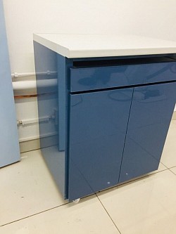 Computer Carboad with wheels easy to move from point A to point B